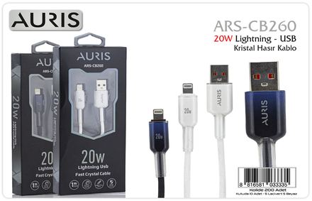 Auris CB260 20W Lightning Kristal Kablo